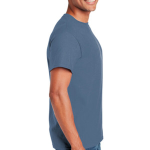 Fabricantes de Camisetas OEM, Camisetas Personalizadas de Manga Corta con Logotipo Frontal 100% Algodón para Hombre, Cuello Redondo, Casuales, Transpirables, de Secado Rápido, para Fitness - Product Image 4
