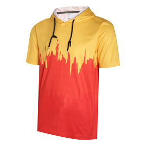 Camisetas con Capucha para Sublimación al por Mayor, 100% Poliéster, Transpirables, Ecológicas, para Verano, Suministro OEM - Product Image 1