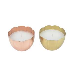 Luxe Floral Iron Votive Holders Heat Resistant Handmade Eco-Friendly Durable Home Decoration Candle <b>Cups</b> Gold Candle Holders - Product Image 4