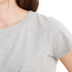 Camisetas para Mujer, Logotipo Personalizado, Mezcla de Algodón, Poliéster y Rayón, Camisetas para Dama, Precio al por Mayor - Product Image 3