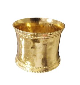 Meilleures ventes : Anneaux de serviette géométriques dorés faits à la main en métal, décoration de table élégante, accessoires de salle à manger, cadeau pour mariage, fête, restaurant, hôtel - Product Image 4