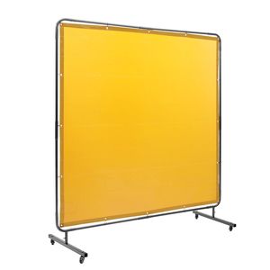 Professionale 6 'X 6' mobile giallo industriale officina tenda schermo resistente alla fiamma vinile saldatura saldatura saldatura saldatura - Product Image 1