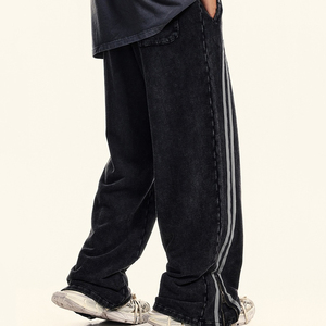 Pantalon de survêtement décontracté ample pour homme, en toile épaisse, écologique, respirant, à séchage rapide, taille élastique, style urbain, pour l'hiver - Product Image 4