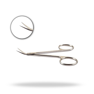Ciseaux chirurgicaux Converse Angled Up 10 cm, micro-ciseaux ORL à pointe fine, instrument de coupe de précision en acier inoxydable - Product Image 1