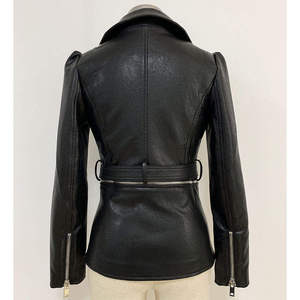 New Causal Vintage PU Leather Jacket <b>Coat</b> Men Spring Outfit Design Motor Biker Pocket Leather Jacket New Arrival Men's Casual - Product Image 6