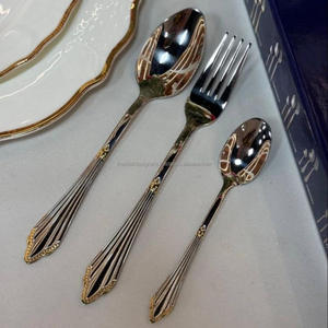 Minimalist Cutlery <b>Set</b> Mirror Polish 304 Stainless Steel High Quality Flatware <b>Sets</b> Reusable Dishwasher Premium Silverware <b>Set</b> - Product Image 4
