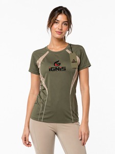 Camiseta holgada con cuello redondo para mujer, camiseta básica de manga corta de algodón transpirable para salidas informales, vacaciones y actividades diarias - Product Image 1