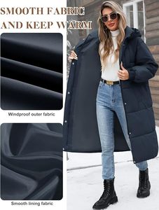 Women's Lightweight Packable Hooded <b>Winter</b> <b>Quilted</b> Puffer Jacket Detachable Sleeves Hat Zipper Closure Water Resistant Fur - Product Image 2