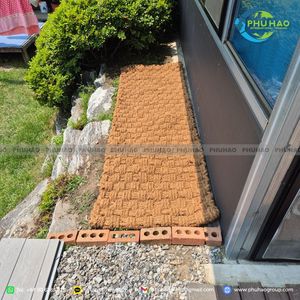 Tapete de fibra de coco de alta calidad, hecho de fibra de coco natural, tejido a mano, antideslizante, para caminos de jardín, con una espesor de 35 mm, de primera calidad, de fábrica. - Product Image 2