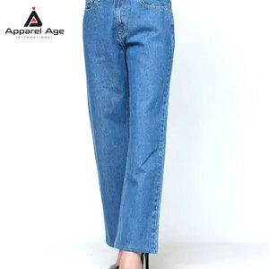 Pantalones Vaqueros Casuales de Moda para Mujer, Estilo Urbano, Color Sólido, Corte Recto, Desgastados, Oferta - Product Image 5