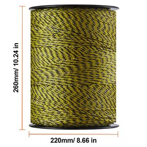 Filo Elettrico Portatile per Recinzione 3366Ft 1026M, Diametro 1/8'', 6 Fili in Acciaio Inox, Polifilo UV per Allevamento Animale - Product Image 4