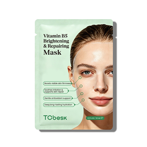 Masque en tissu réparateur éclaircissant à la vitamine B5 TC'besk, hydrate, apaise et soutient la barrière cutanée, masque pour le visage pour tous types de peaux - Product Image 6