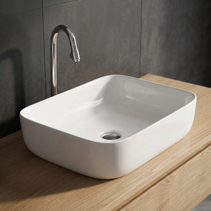 High Quality Square Ceramic Countertop Wash Basin Modern Decorative Bathroom Vanity Sink Hotel Lavabo - Product Image 3
