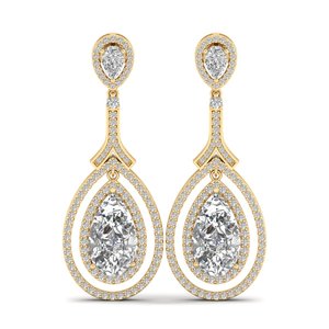 REYES - Pendientes de Plata de Ley 925 con Moissanita, los Más Vendidos, para Mujer, Joyería de Lujo para Bodas y Compromisos - Product Image 2