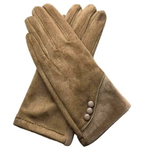 Gants d'hiver pour femmes en coton et spandex avec écran tactile doux Gants de ski quotidiens en plein air avec logo personnalisé Style uni - Product Image 1