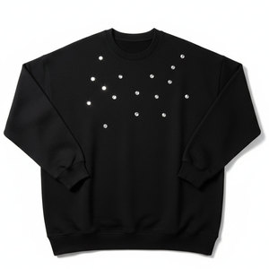 Sudadera de Invierno para Hombre con Pedrería, Tejido de Algodón/Felpa, Ligera y Transpirable, Ecológica, Opciones Personalizables - Product Image 1