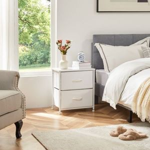 Set di 2 Cassettiere in Tessuto per Soggiorno, Comodino e Mobile Espositore per Vestiti - Product Image 5