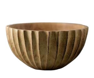 Tazón de Madera Hecho a Mano de Primera Calidad, Plato de Madera Maciza para Aperitivos, Frutas y Ensaladas, para Uso en la Mesa de Comedor de la Cocina - Product Image 1