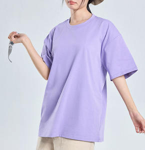 Camiseta Ajustada para Mujer, 100% Algodón, Hombros Caídos, Apliques Básicos, Tela Jersey Ecológica - Product Image 4