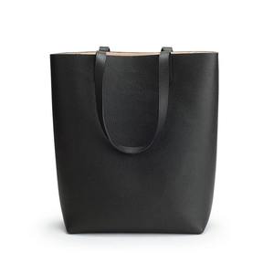 Custom Fashion Designer PU Leather Unisex Casual <b>Tote</b> Bags with Zipper Closure Waterproof Removable Strap - Product Image 6