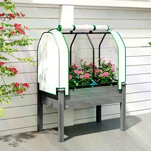 Jardinera Elevada con Invernadero de PE, Solución Ecológica para Cultivo en Exteriores - Product Image 4