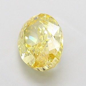 Diamant ovale jaune vif fantaisie certifié 5,01 carats VS1 EX Polish EX Symmetry, pierre libre pour la fabrication de bijoux fins - Product Image 2