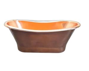 Bañera Ovalada de Cobre de Lujo Moderna Bold Blossom |   Bañera de Hidromasaje Independiente |   Bañera de Diseño para Hoteles y Villas - Product Image 3