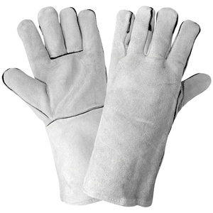 Gants de soudage marron de haute qualité en cuir de vache fendu doublure complète gants de résistance à la chaleur gants de soudage à l'arc Mig paume renforcée - Product Image 3