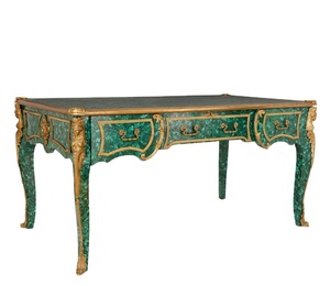 Malachite Semi-Precious Gemstone Coffee Table for Living Room Kitchen or <b>Bedroom</b> Wood and Stone Set Home Decor Modern Luxury - Product Image 1