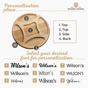 ถาดไม้บีชสำหรับเสิร์ฟอาหารว่างระดับเชิงพาณิชย์ เหมาะสำหรับงานจัดเลี้ยง ของว่าง ชาร์กูเตอรี จานเสิร์ฟอาหาร ครัว ของขวัญวันครบรอบสุดน่ารัก - Product Image 6