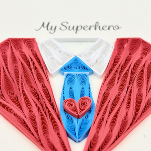 Tarjeta de quilling hecha a mano con diseño temático del Día del Padre, tarjeta de quilling para papá con sobre, tarjeta de felicitación premium hecha a mano para el día del padre - Product Image 6