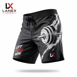 Custom <b>Men</b>’s Weightlifting Graphic Board Shorts Quick Dry Gym Fitness Swim <b>Trunks</b> 4-Way Stretch Beachwear Water Sports OEM ODM - Product Image 1