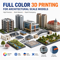 Piezas Impresas en 3D de Alta Precisión y Multimaterial con Acabado a Todo Color para Maquetas Arquitectónicas