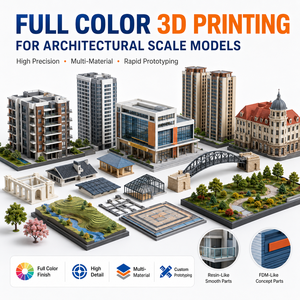 Piezas Impresas en <span class=keywords><strong>3D</strong></span> de Alta Precisión y Multimaterial con Acabado a Todo Color para Maquetas Arquitectónicas - Product Image 2