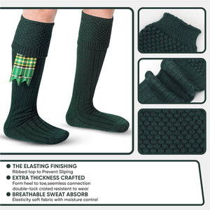 Affordable Wholesale Scottish Highland Kilt Hose <b>Socks</b> for Men Traditional Long <b>Wool</b> Blend Soft Comfortable <b>Socks</b> Factory Direct - Product Image 3