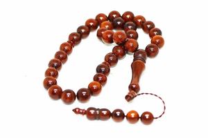Chapelet artisanal en bois de rose écologique poli pour la prière religieuse, Tasbih pour la prière islamique quotidienne, Zikr, Dhikr, Maison - Product Image 5