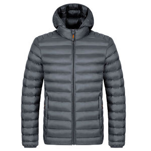 Fully Customized Men's Waterproof Canvas Puffer <b>Jackets</b> Polyester Wadding Filled Winter DDP Shipping - Product Image 5