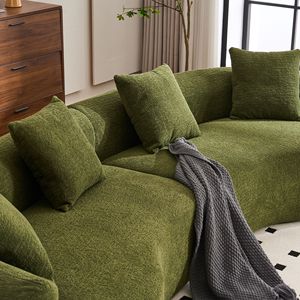 4 Seater Green Chenille Fabric 30D <b>Sofa</b> 60 Hardness Full <b>Sponge</b> with 4 Pillows <b>for</b> Home Furnishing and Living Room - Product Image 3