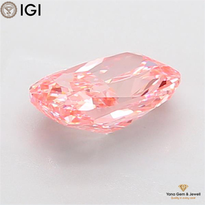 Bague pour femme en diamant CVD cultivé en laboratoire, couleur rose vif fantaisie, pureté VVS2, taille coussin, 3,01 carats, certifiée IGI, pour usage quotidien - Product Image 3