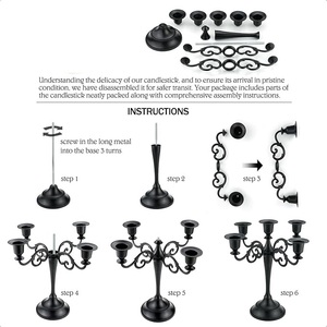Candelabro Navideño Moderno de Alta Calidad, Duradero, Ecológico, Artesanía en Metal, Impermeable, Color Personalizado, Decoración Personalizada - Product Image 6