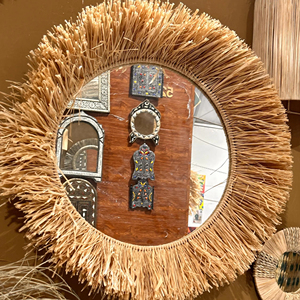 Espejo de Pared Moderno de Seagrass 2026, Decoración de Pared Hecha a Mano con Material Natural, Tamaño Personalizado, Logotipo, Decoración para el Hogar, Proveedor de Regalos - Product Image 1