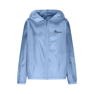 Custom New Hooded Windbreaker <b>Jacket</b> Lightweight Full Sleeve Zipper Front All Color Casual Spring Adult Wear Unisex - Product Image 1