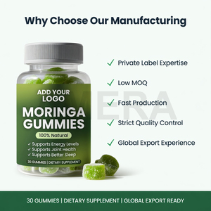 Gomitas de Hoja de Moringa con Fórmula Personalizada, Suplemento Dietético a Base de Plantas, Suministro al por Mayor - Product Image 2