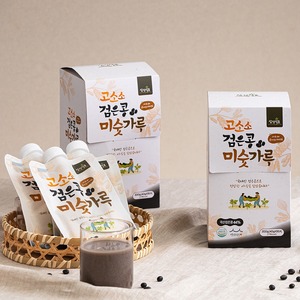 [Samjin Food] Poudre de graines de haricots noirs séchés à faible activité hydrique 0.6, Poudre de céréales mélangées aux haricots noirs, au lait, au blé et aux cacahuètes - Product Image 2