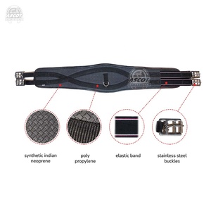 Sangle de cheval de qualité supérieure en néoprène synthétique indien avec raccords de qualité supérieure pour équestre - Product Image 2