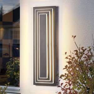 23.6 Modern Large LED Black-Iron <b>Outdoor</b> Wall <b>Lights</b> <b>House</b> Fixture <b>for</b> Front Porch Garage Garden Entrance Gate-2 Pack - Product Image 1