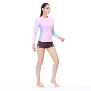 Free Samples Breathable XXL-XS Plus Size Rash Guard <b>Swim</b> Wear <b>for</b> <b>Women</b> Custom Logo Featuring Print - Product Image 5