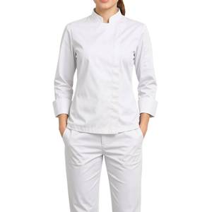 Uniformes de Chef Unisex 100% Algodón Manga Larga Transpirable con Cierre de Botones Marca EVERGREEN Ropa de Cocina para Restaurante Bar ODM - Product Image 6