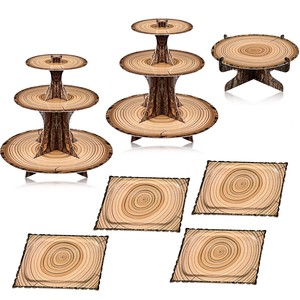 Bandejas de Servir y Soportes para Pasteles Hechos a Mano con Madera de Caoba, Venta al por Mayor en India - Product Image 1