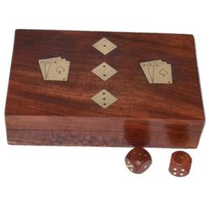 Producto estándar superior, caja de madera única, incrustaciones pulidas, dados decorativos de forma cuadrada de madera Sheesham para el hogar y los juegos de alta calidad - Product Image 5